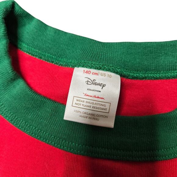 Hanna Andersson Disney Red Mickey Mouse Pajama Set Size: 10 - Picture 2 of 3
